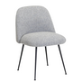 Event V2 Dining Chair black tube, Moss 0010 grey