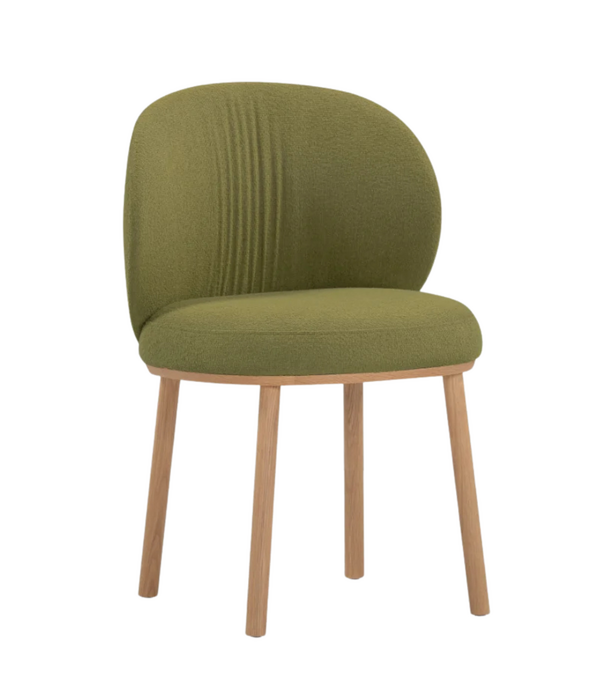 Wendelbo Ovata Dining Chair fully upholstered, light oak legs