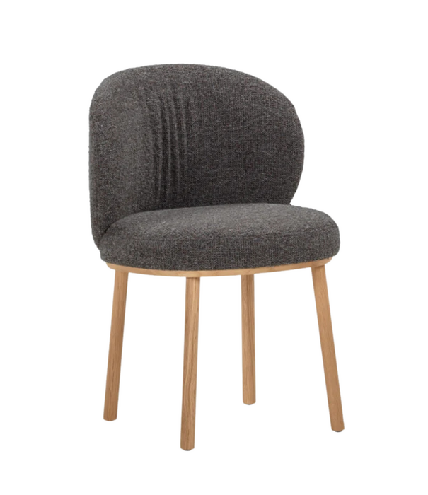 Wendelbo Ovata Dining Chair fully upholstered, light oak legs