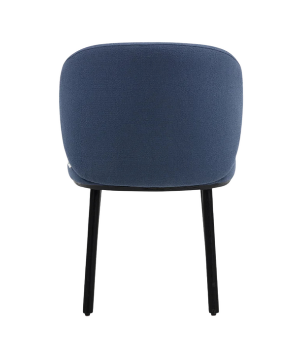 Wendelbo Ovata Dining Chair fully upholstered, black oak legs
