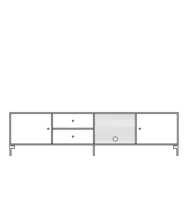 Montana Furniture  Montana Octave VIII TV Bench with legs