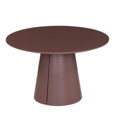 Trim Dining Table Burgundy red 120cm