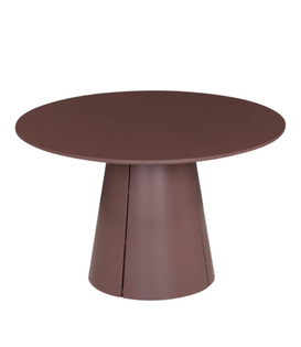 Trim Dining Table Burgundy red 120cm