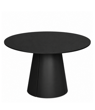 Trim Dining Table black, black laminate120cm