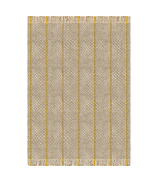 Cord  Wool Rug Yellow Oatmeal