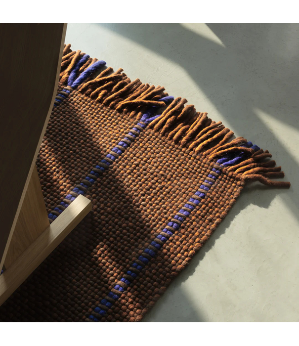 Layered  Layered x Massproductions Cord  Vloerkleed Blue Brown