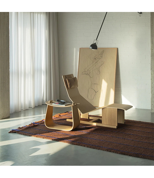 Layered  Layered x Massproductions Cord  Rug Blue Brown