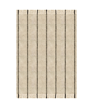 Cord  Wol Vloerkleed Black & White