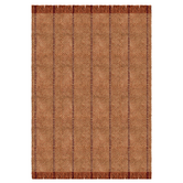 Layered x Massproductions Cord  Rug Burgundy Rust