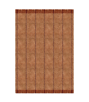 Cord  Wol Vloerkleed Burgundy Rust