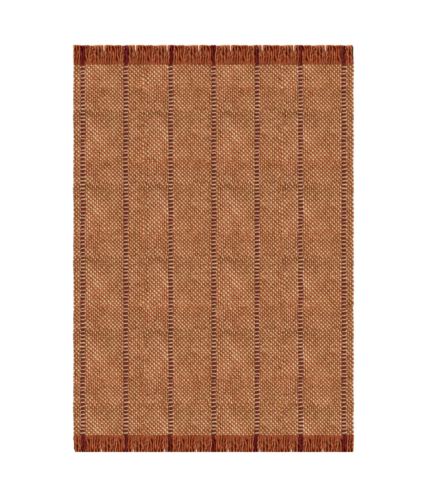 Layered  Layered x Massproductions Cord  Vloerkleed Burgundy Rust