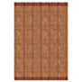Layered x Massproductions Cord  Vloerkleed Burgundy Rust