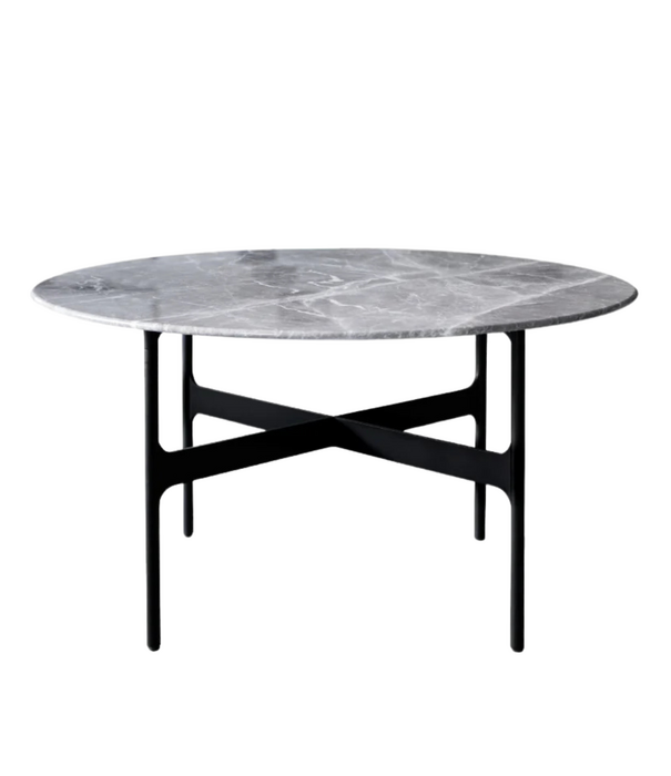 Wendelbo Floema Dining Table Emperador marble, black base