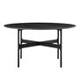 Floema Eettafel Nero Marquina marmer, zwart voet