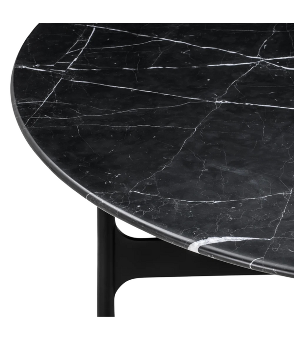 Wendelbo Floema Dining Table Emperador marble, black base