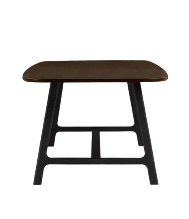 Wendelbo Vector Eettafel donkerbruin eiken, zwart voet