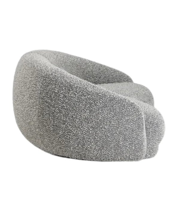 Wendelbo Montholon Curved 3 -zits Bank Silenzio 08 grijs melange