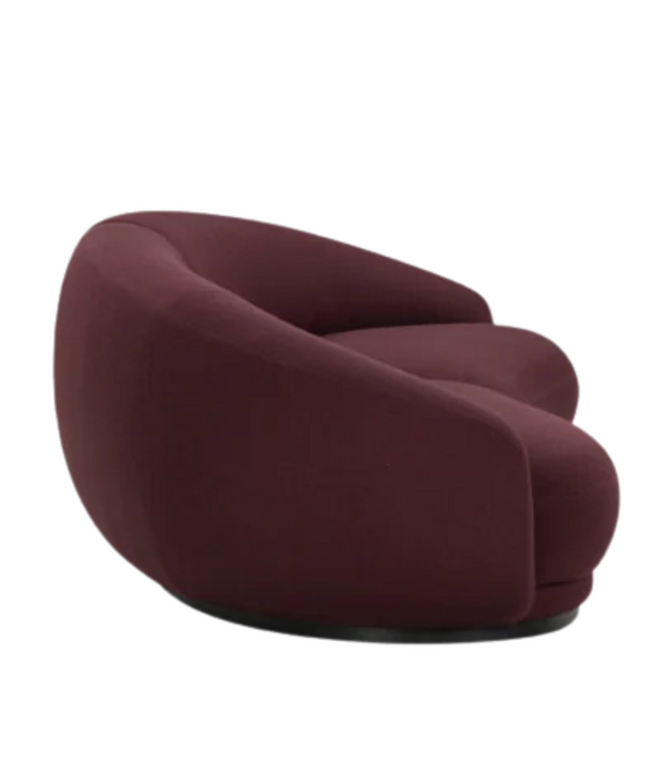 Wendelbo Montholon Curved 3 -zits Bank Vidar 693 donkerrood
