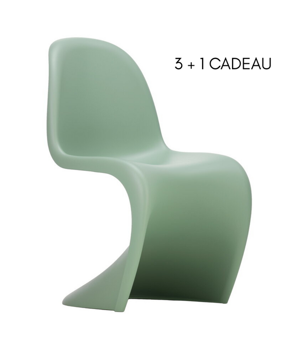 Vitra  Panton Stoel Soft Mint , nieuwe zithoogte