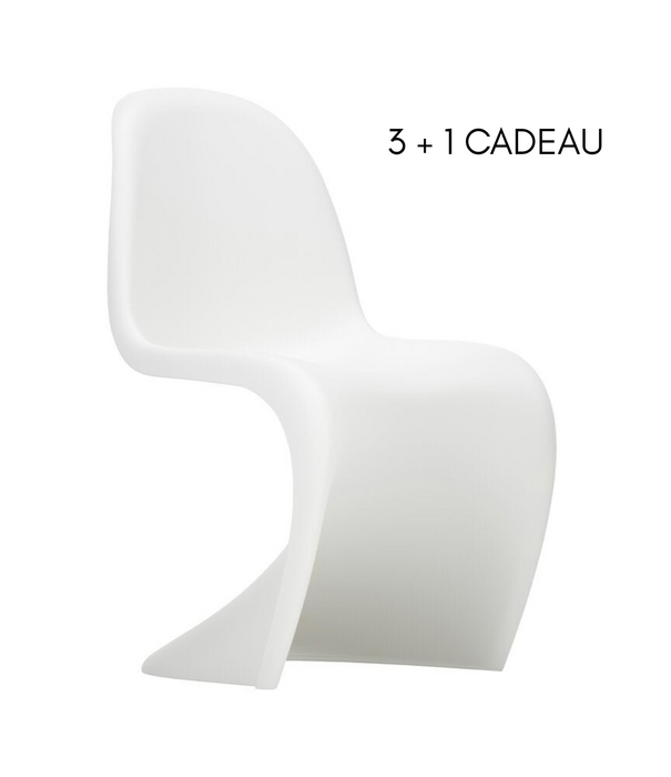 Vitra  Panton Stoel Wit, nieuwe zithoogte