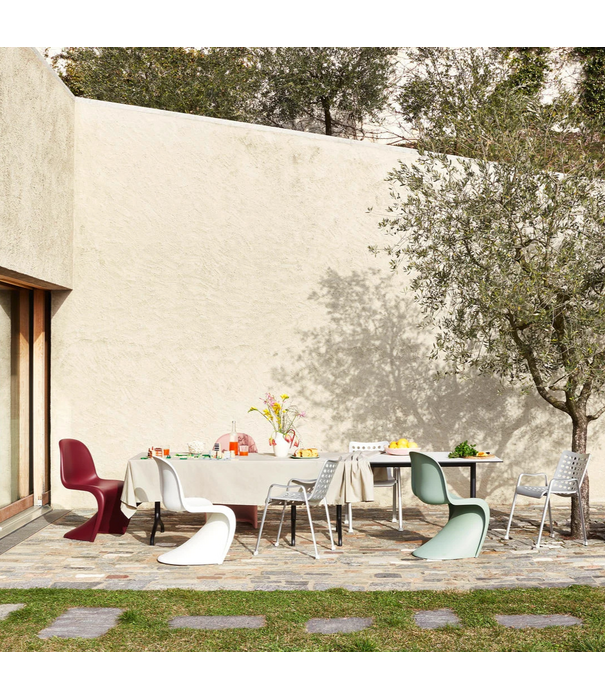 Vitra  Panton Stoel Soft Mint , nieuwe zithoogte