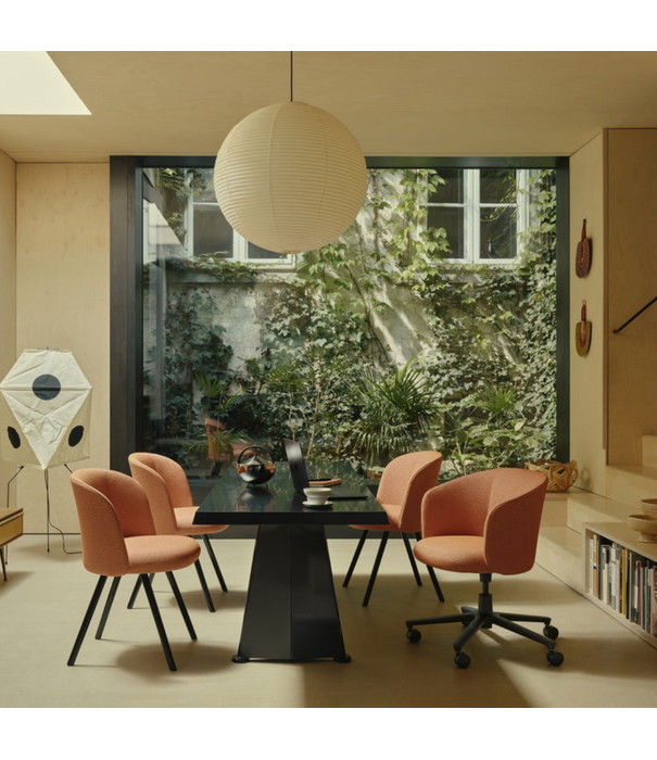 Vitra   Mikado Armstoel Cento grey/black, 5 star base black