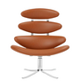 Model 5000 Corona Lounge chair leather nutshell