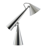 Pose Task Desk Lamp high gloss silver