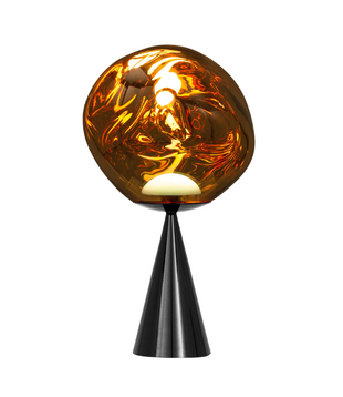 Fat Cone Table Lamp LED black base