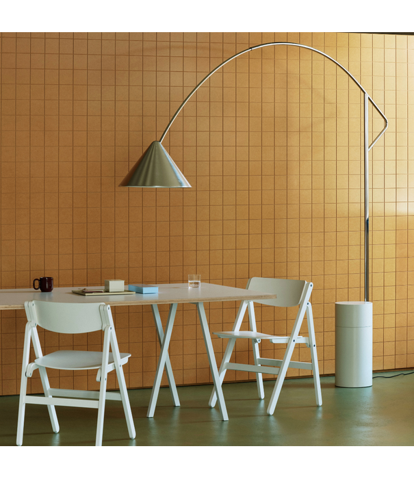 Hay  Compass Vloerlamp geborsteld aluminium