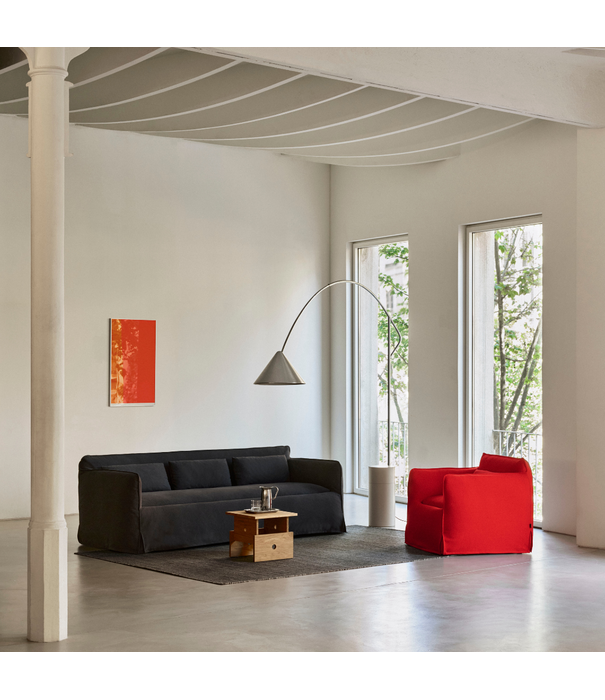 Hay  Compass Floor Lamp brushed aluminium