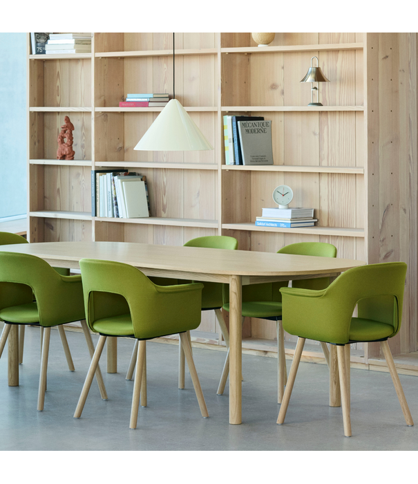 Hay  Annex Oblong Dining Table oak, oak base 220 x 95