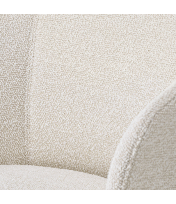 Vitra  Mikado Eetkamer Armstoel eiken, stof Nubia Ivory