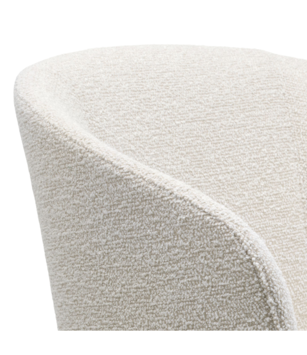 Vitra  Mikado Dining Armchair oak, fabric Nubia Ivory