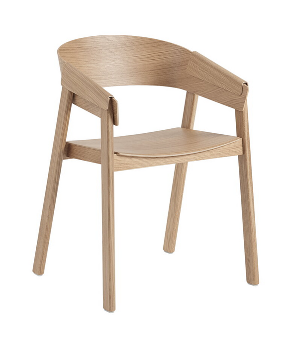 Muuto Cover Dining Chair with armrest oak