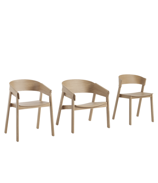 Muuto Cover Eetkamerstoel met armleuning eiken