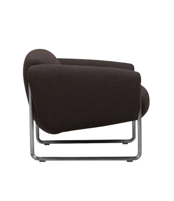 Wendelbo Odette Lounge Chair Kumo 380 brown, steel base