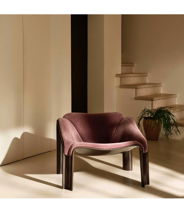 Gubi  F300 Lounge Stoel  Alpaca Alto, bruin basis