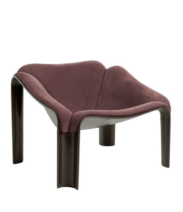 Gubi  F300 Lounge Stoel  Alpaca Alto, bruin basis