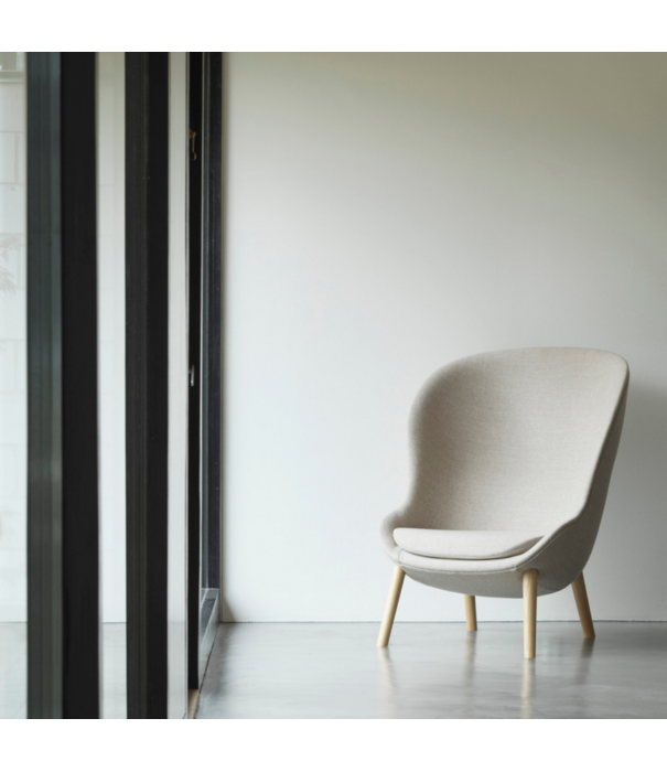 Normann Copenhagen  Hyg Lounge Chair high back, oak legs - Sale