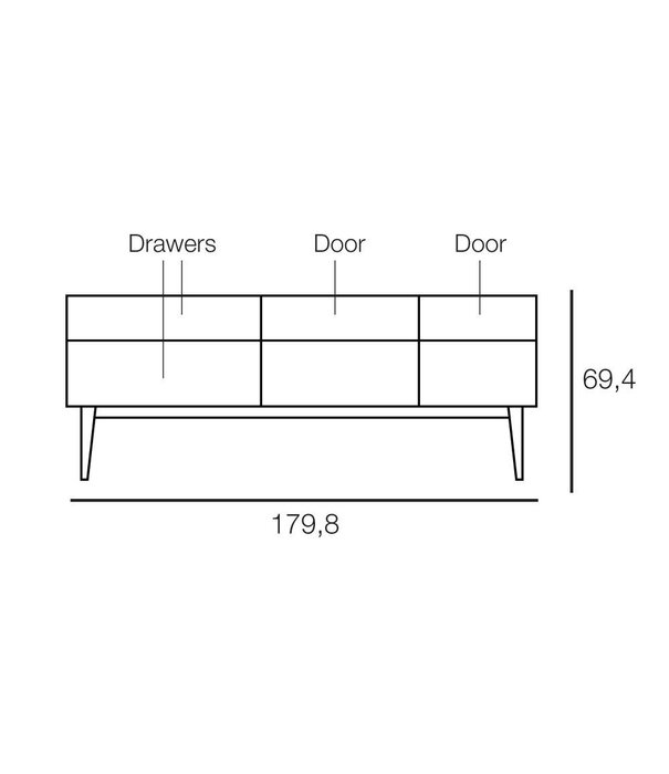 Muuto Reflect Sideboard Large oiled oak - Sale
