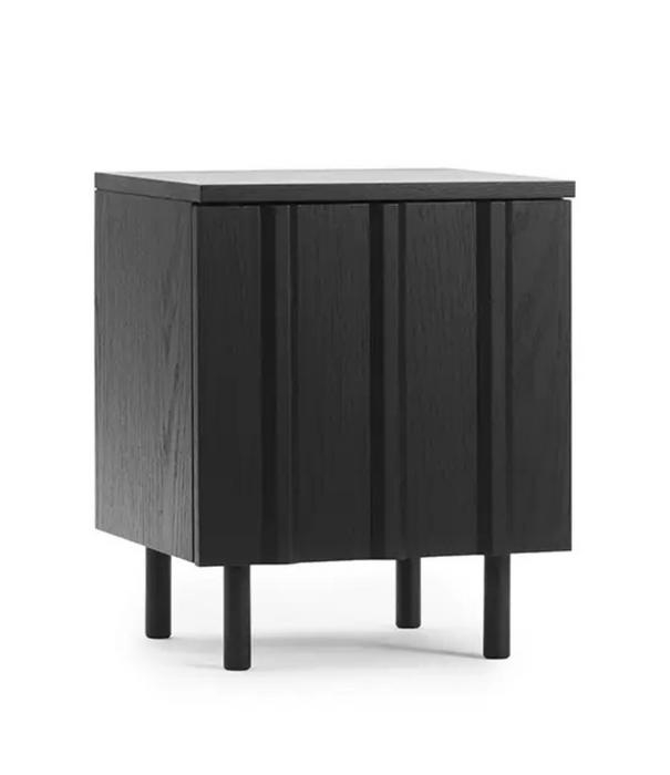 Normann Copenhagen  Rib Nachtkastje zwart eiken