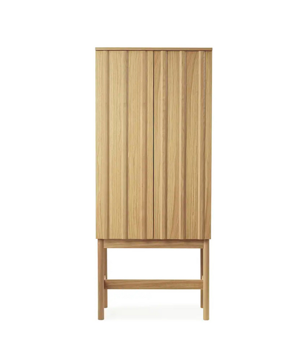 Normann Copenhagen  Rib Cabinet High soft black
