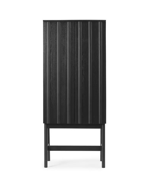 Normann Copenhagen  Rib Cabinet High soft black