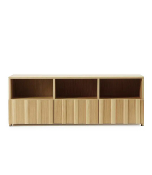 Rib Sideboard Low Hybrid, oak