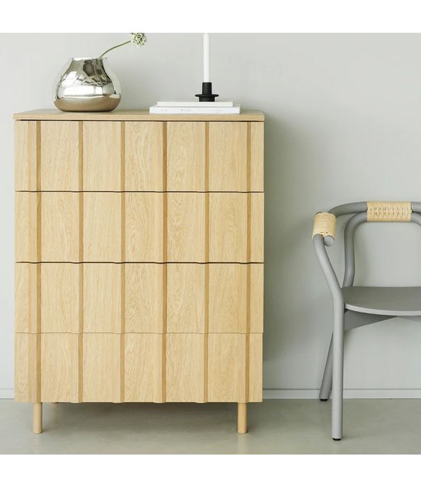 Normann Copenhagen  Rib Dressoir Low Hybrid soft black oak