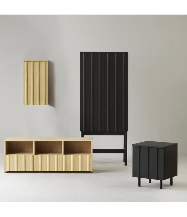 Normann Copenhagen  Rib Sideboard Low Hybrid soft black oak