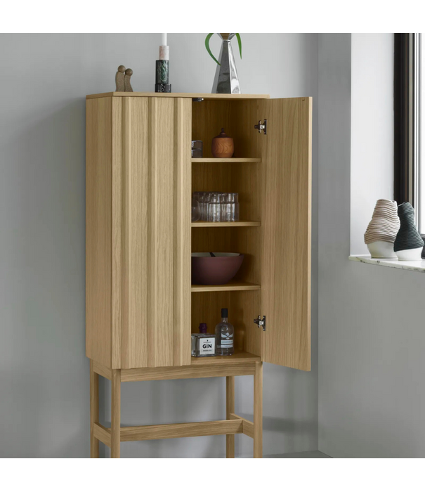 Normann Copenhagen  Rib Dressoir Low Hybrid soft black oak