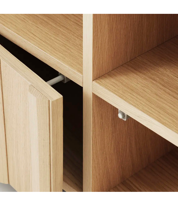 Normann Copenhagen  Rib Dressoir Low Hybrid soft black oak