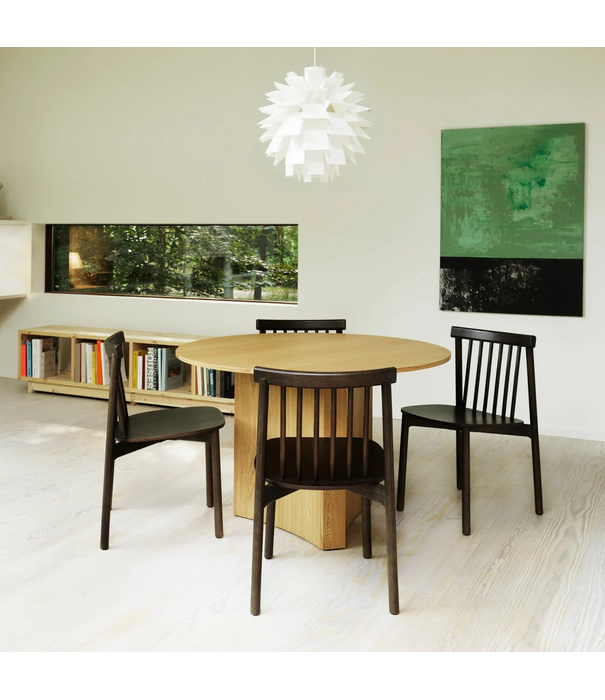 Normann Copenhagen  Bue eettafel donkerbruin gebeitst eiken Ø120